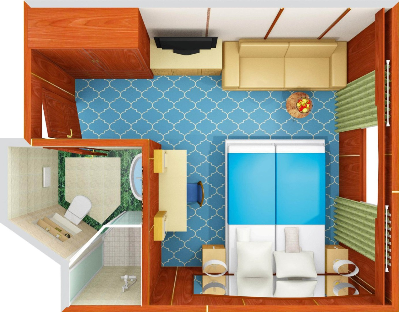 Си Спирит – судно премиум-класса. Каюты Супериор-схема ||12