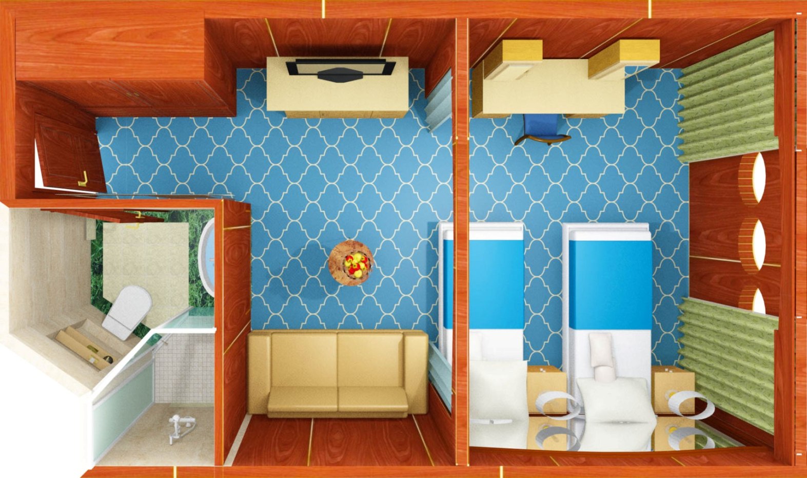 Си Спирит – судно премиум-класса. Каюты Стандарт-схема ||10