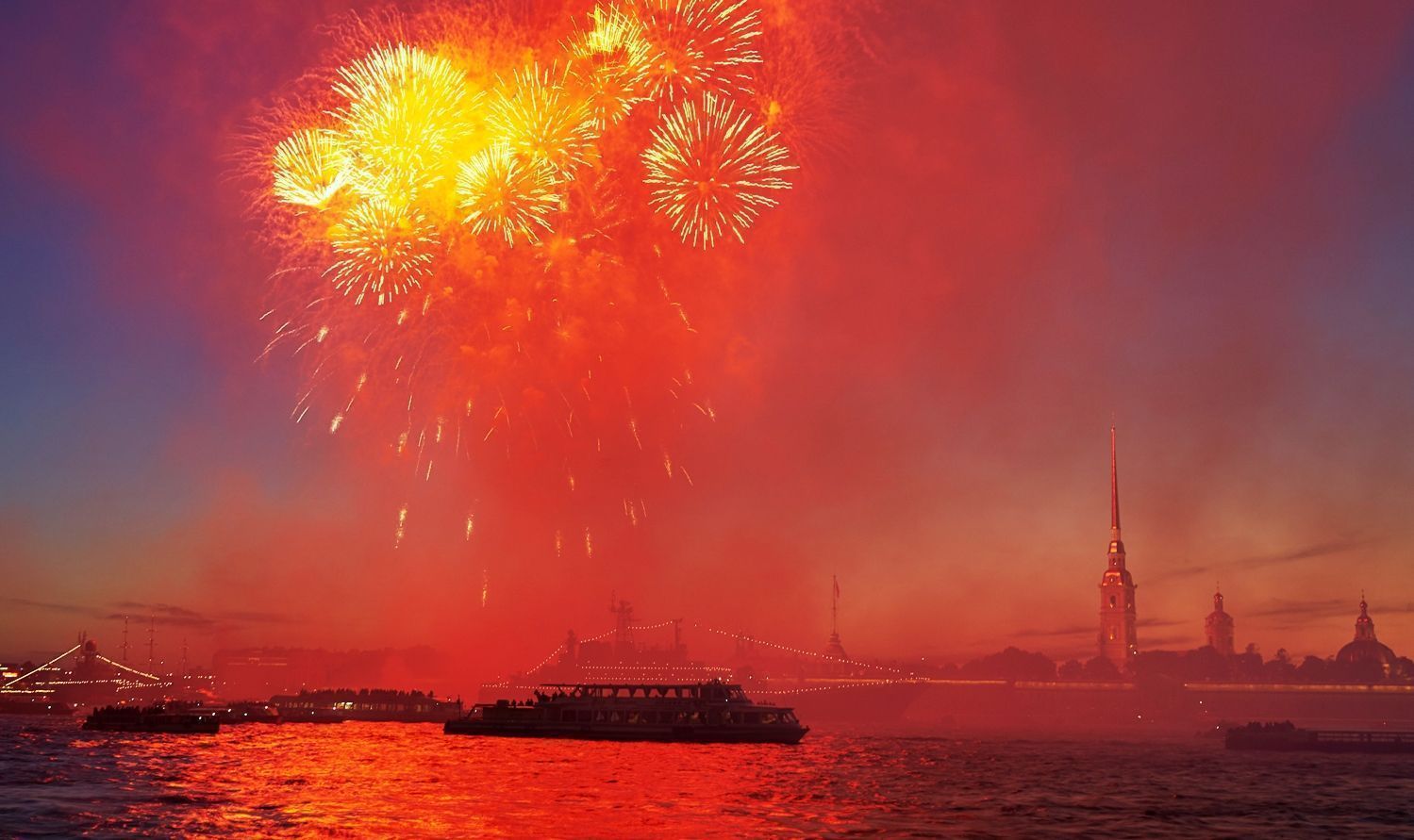 Салюты и фейерверки в Санкт-Петербурге