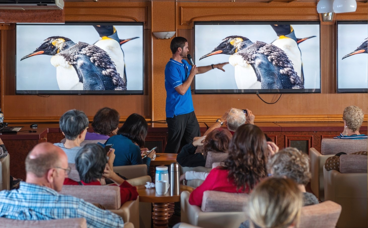 Круизы на Южный полюс, лайнер Си Спирит. Салон для презентаций ||6