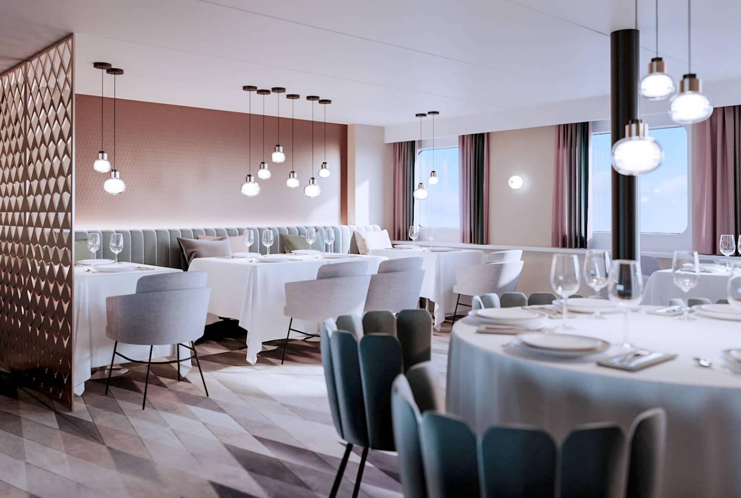 Теплоход Александра, ресторан ||1