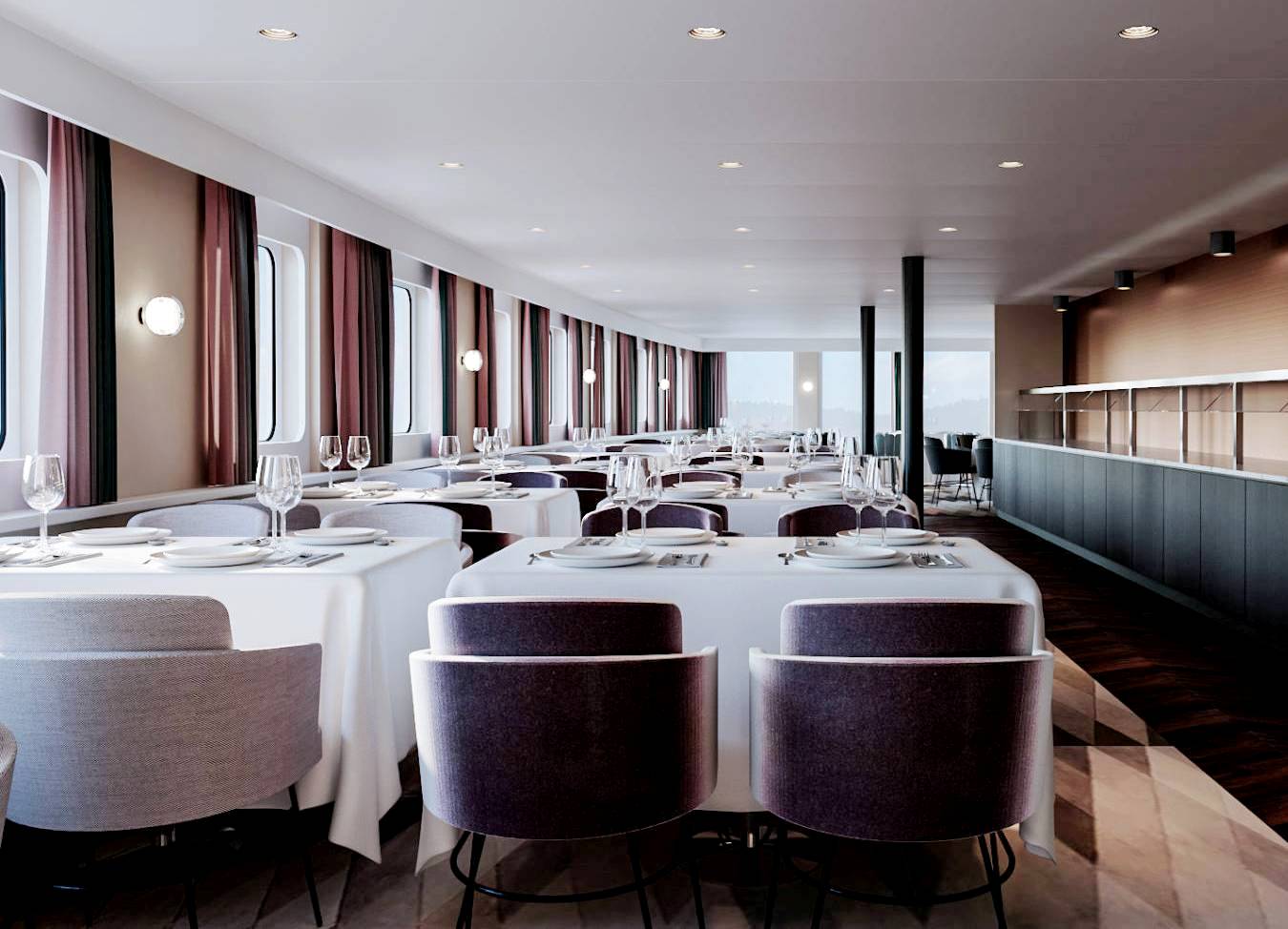 Теплоход Александра, ресторан ||1