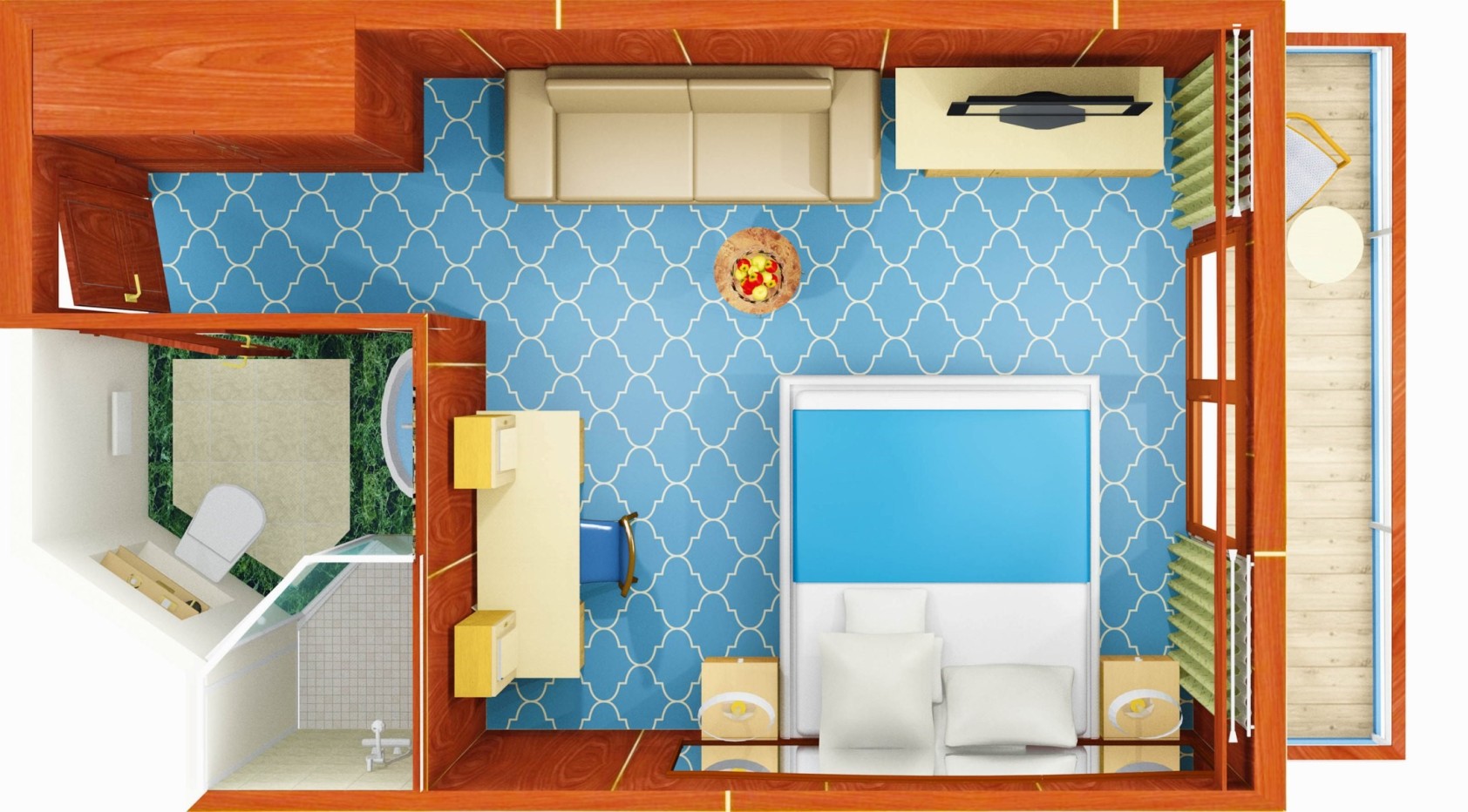 Си Спирит – судно премиум-класса. Каюты Делюкс - схема ||13