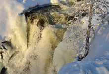 Зимние туры по Карелии, водопады