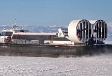 Зимние тур-круизы по Байкалу. Судно на воздушной подушке