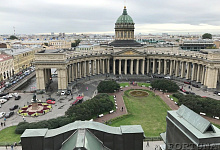 Вид с крыши дома Зингера, Ст. Петербург