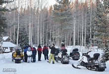 Катание на снегоходах в Карелии