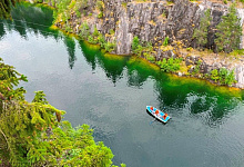 Горный парк Рускеала. Мраморный каньон в Республике Карелия