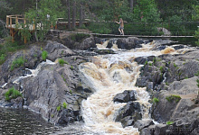 Водопады Ахинкоски, Сортавала, Республика Карелия