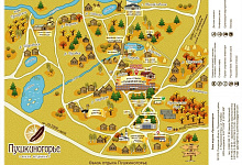 Турбаза Пушкиногорье. Карта