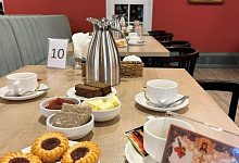 Отель-гостиница Дом паломника Валаам Зимняя. Трапезная