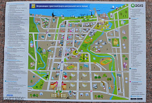 Петрозаводск, карта центральной части города. Карелия