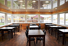 База отдыха Шаманка на Ольхоне, ресторан. Хужир, Байкал