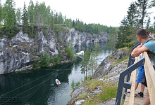 Горный парк в Рускеала. Мраморный каньон, Карелия