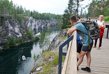 Горный парк в Рускеала. Мраморный каньон, Карелия