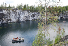 Горный парк Рускеала. Мраморный каньон в Республике Карелия