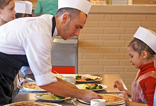 Гостиница Охтинская 3* в Санкт-Петербурге. Ресторан