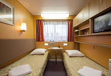 Теплоход Ленин, 2-х местная каюта