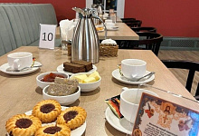 Отель-гостиница Дом паломника Валаам Зимняя. Трапезная