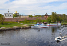 Великий Новгород, речной порт на Волхове