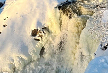 Водопад Кивач на реке Суна в Республике Карелия