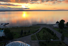 Онежская набережная в Петрозаводске. Карелия