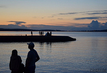 Онежская набережная в Петрозаводске. Карелия