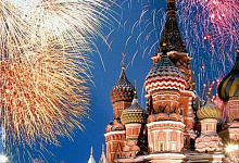 Тур Новый год в Москве. Салют над Москвой
