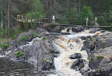 Водопады Ахинкоски, Сортавала. Республика Карелия
